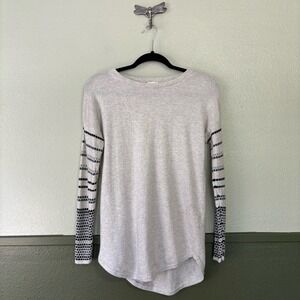 Smartwool Long‎ Sleeve Shadow Pine Grey Wool Blend Sweater XS